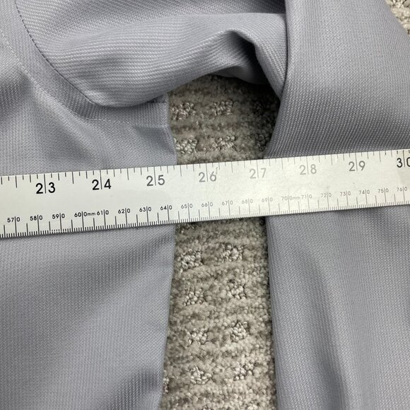 Calvin Klein Button Up Shirt Men 18 36/37 Gray Slim Fit Non-Iron Dress Formal - Picture 6 of 7